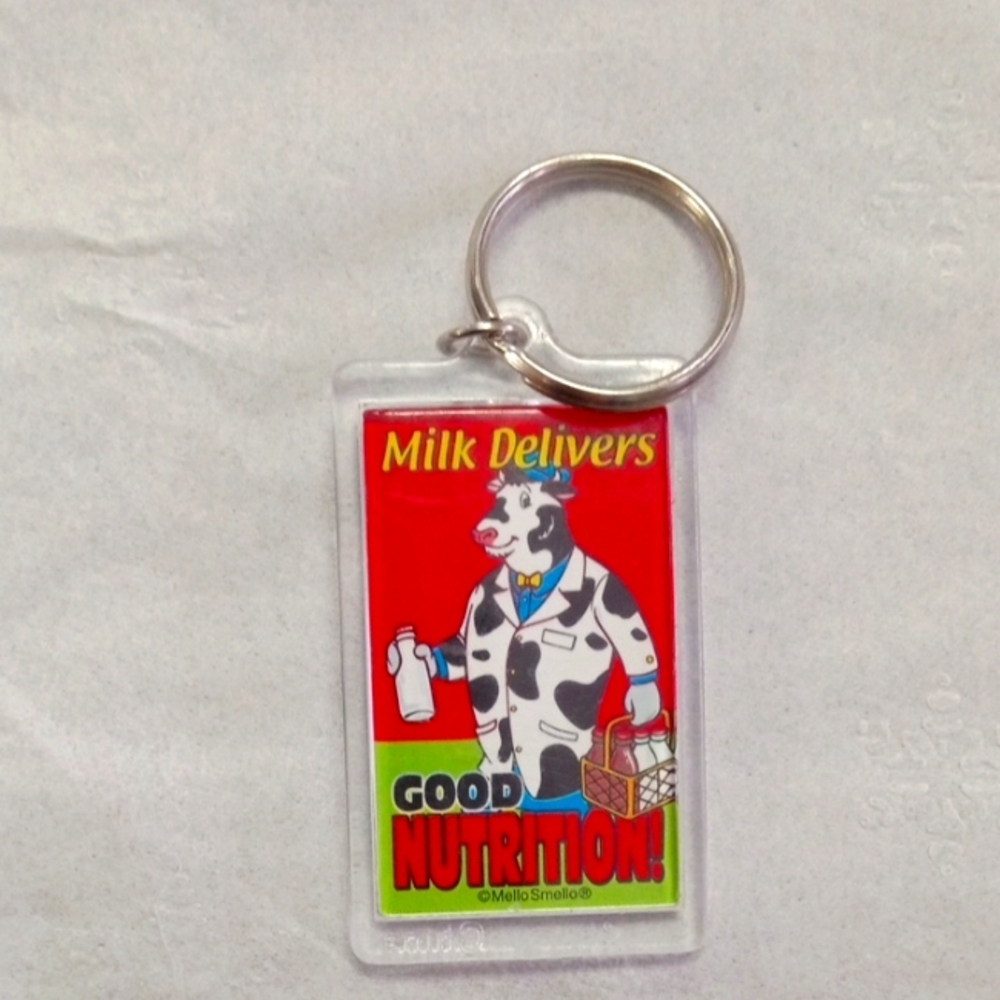 Vintage Milk Delivers Keychain